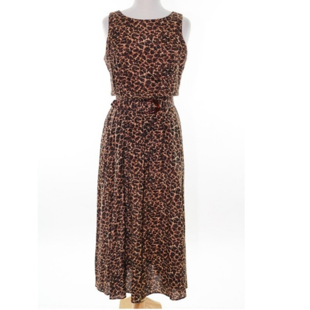 Molly Malloy 10 Dress Sleeveless Animal Print